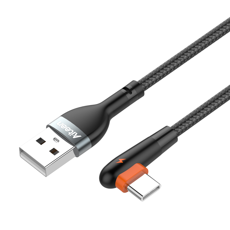 A12-CO Type-C Cable 1m 2.4A Efficiency Charging Orange Color